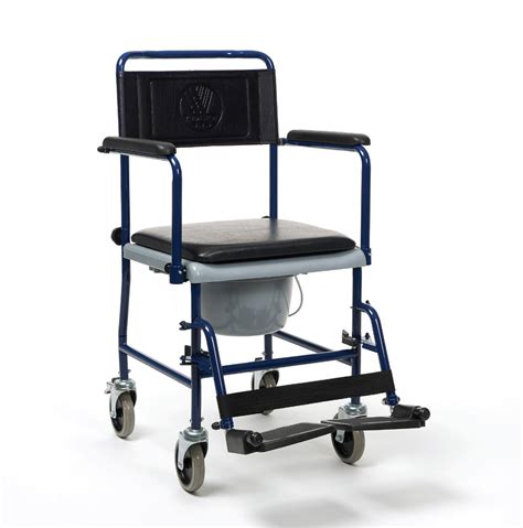 Ipu elt820 p frlda (for tall toilets) elite rolling shower commode chair with footrest and left drop arm for use over existing toilet, bedside, and in the shower (blue) 4.3 out of 5 stars 20 $325.99 $ 325. Rolling Commode Chair - O'Flynn Medical