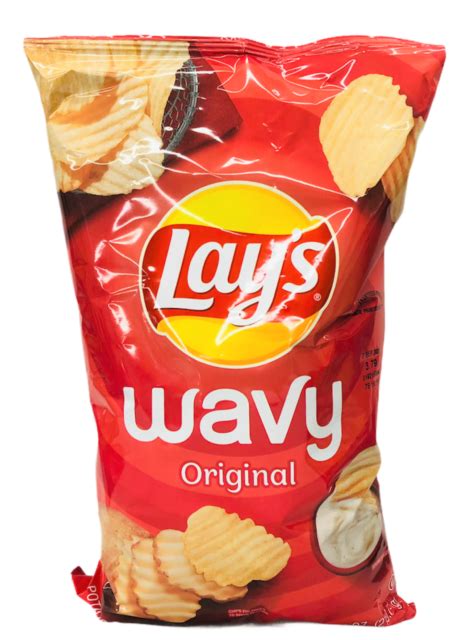 Lays Wavy Original Potato Chips 8 Oz For Sale Online Ebay