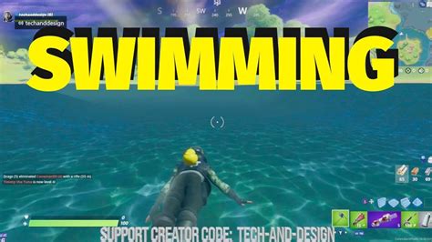 Fortnite Chapter 2 How To Go Swimming Youtube