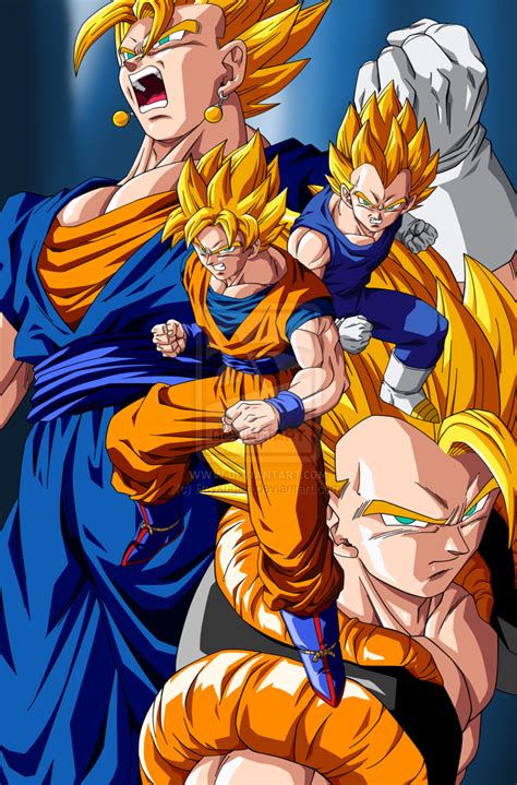 A beloved breakout character, vegeta's popularity and iconic competitiveness with goku led to him becoming a classical example of the rival, and by the end of z and especially super, the. Commission: Gokuh and Vegeta Fusions by Raykugen on deviantART | Dragon ball tattoo, Dragon ball ...