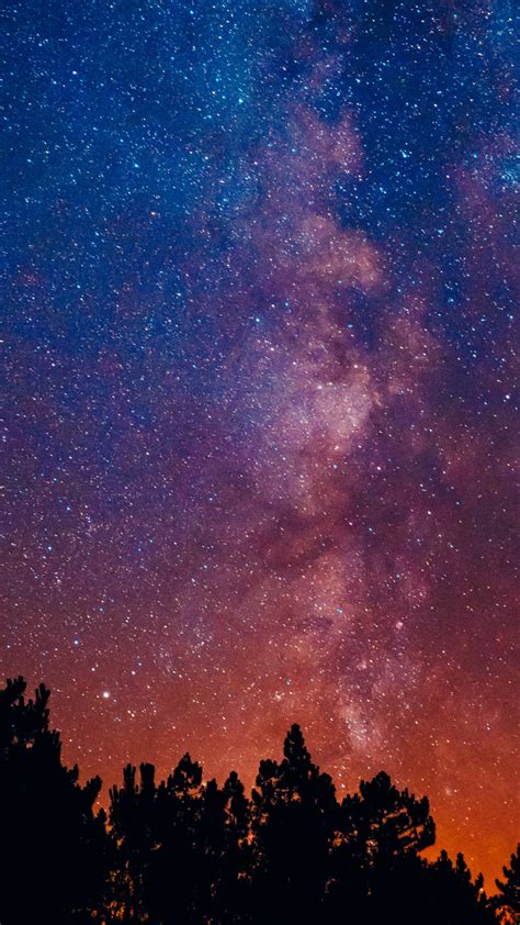 Download Beautiful Night Starry Sky Milky Way Wallpaper