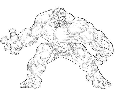 Free printable hulk coloring pages for kids source : Pictures Of Red Hulk - Coloring Home