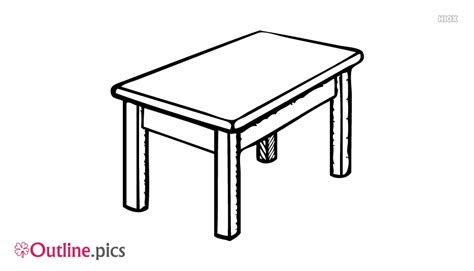 Table Outline Drawing Images Pictures