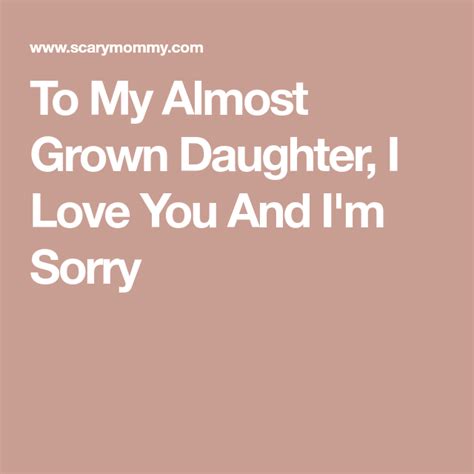 Apology Letter To Daughter