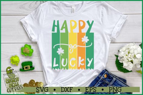Happy Go Lucky Svg File Graphic By Crunchy Pickle · Creative Fabrica