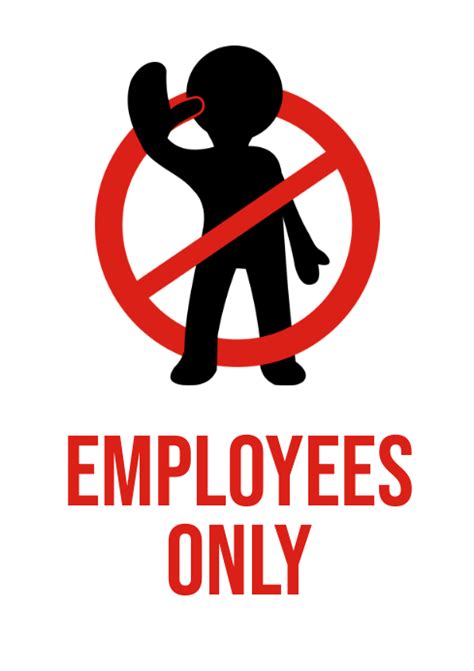 Stop Employees Only Sign F3768 By Safetysigncom Stop Employees Only