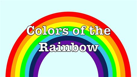 Colors Of A Rainbow For Kids What Colors Are In A Rainbow How Many