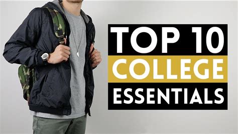 top 10 men s college clothing essentials youtube