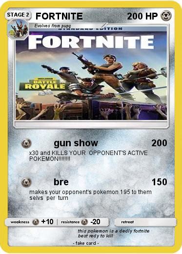 Pokémon Fortnite 40 40 Gun Show My Pokemon Card