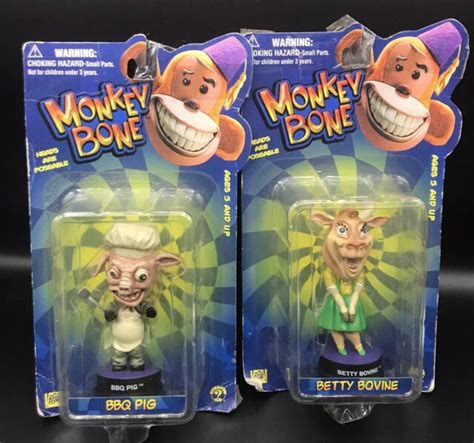 Monkeybone Bbq Pig And Betty Bovine Little Big Head Figures 2001 Sideshow