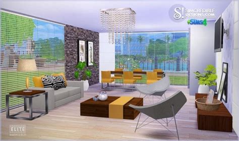 Simcredible Designs Elite Livingroom • Sims 4 Downloads