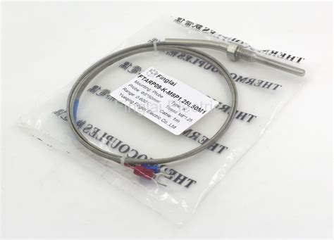 Ftarp09 K M8125 Screw Thread 50mm Probe 1m Metal Cable K Thermocouple