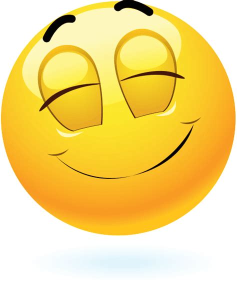 Satisfied Smile Emoticon Faces Funny Emoji Faces Smiley