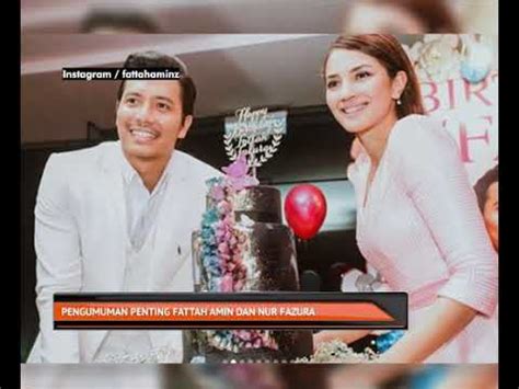 Sweetnya fazura panggil fattah encik suami meletop episod 242 20 6 2017. Pengumuman penting Fattah Amin dan Nur Fazura - YouTube