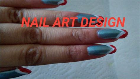 SIMPLE NAIL ART DESIGN AT HOME - YouTube