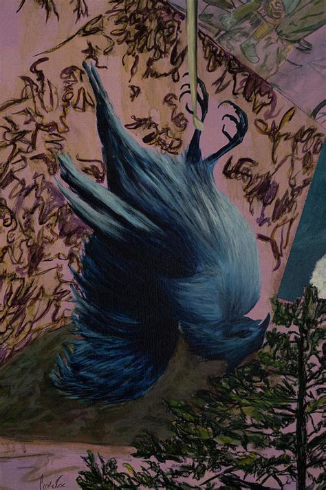The Bluest Bird Painting By Cecilie Rose Pixels