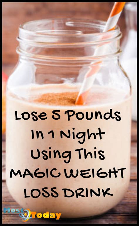 Lose 5 Pounds In 1 Night Using This Magic Weight Loss Drink Weight