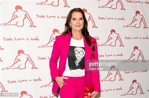 Actress Brooke Shields Attends Take Home A Nude New York Academy Of