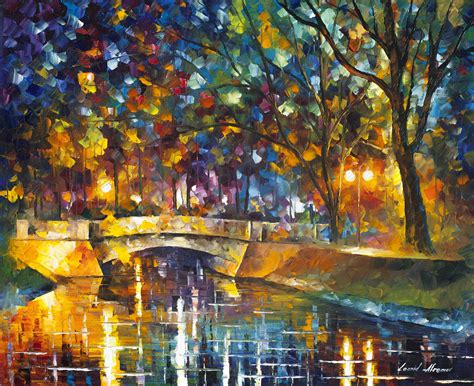 Bridge Of Impressions Palette Knife Oil Painting On Canvas By Leonid