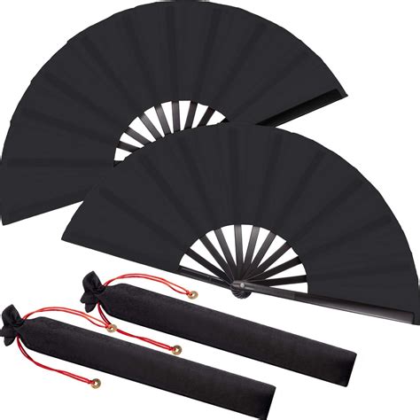 Large Folding Silk Hand Fan Hand Folding Fans Chinese Tai Chi Folding