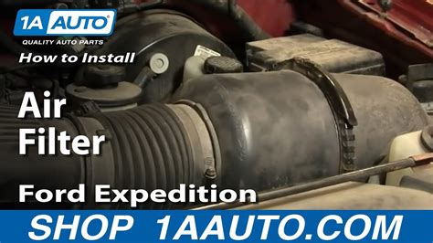 I think it is under the glovebox. How To Install Replace Air Filter Ford F150 Expedition 97 ...