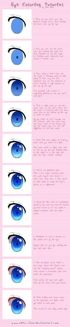 Anime Eye Tutorial By Iseanna On Deviantart Anime Eyes Eye Drawing