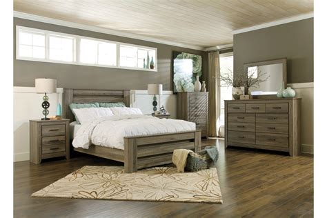 Our sales consultants will help you configure a bedroom set perfect for your space. Zelen 6-Piece Queen Poster Bedroom Set by Ashley Furniture ...