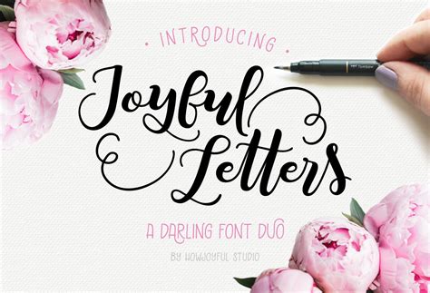 Joyful Letters Was Hand Lettered Using A Tombow Fudenosuke Pen And Lots