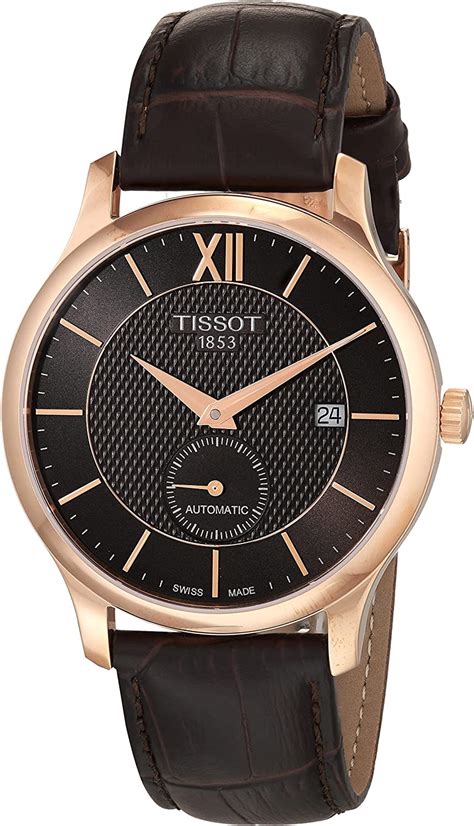 Buy Tissot Mens Tradition Automatic Small Second 316l Stainless Steel Case With Rose Gold Pvd