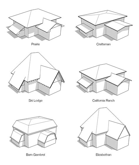 Six Different Types Of Roofing Materials Including The Top And Bottom