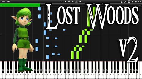 Zelda Ocarina Of Time Lost Wood V2 Synthesia Youtube