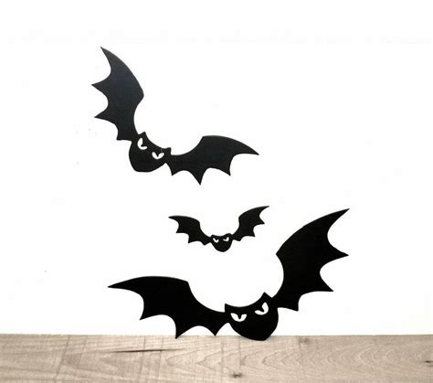 Metal Flying Bats Halloween Decorations Spooky Decor Etsy
