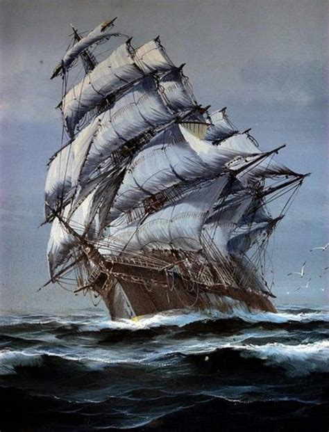 Pin By Anthony Palmer On Maritime Art Ship Paintings Old Sailing