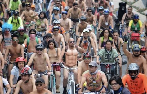Realizan Rodada Nudista En Favor Del Respeto A Ciclistas Contrar Plica Noticias