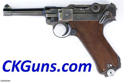 Mauser Banner Police P 08 Cal 9 Mm Ser 23xx U Dated 1942