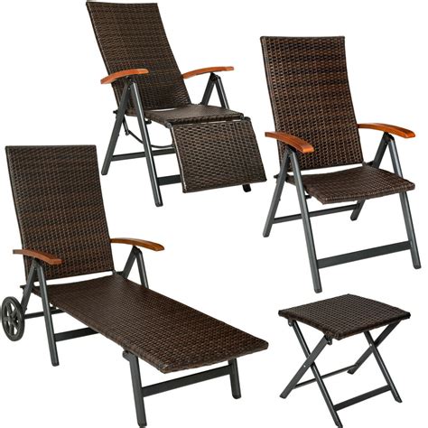 Polyrattan lounge möbel bringen das mediterrane lebensgefühl nach hause. Aluminium Poly Rattan Garten Möbel Hocker Liege Stuhl ...