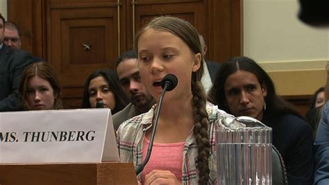 Greta Thunberg Teen Climate Activist Testifies Before Congress