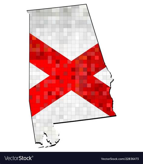 Alabama flag was adopted in year 1895. Alabama Flag Map