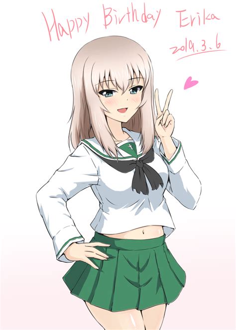 Itsumi Erika Girls Und Panzer Drawn By Diesel Turbo Danbooru