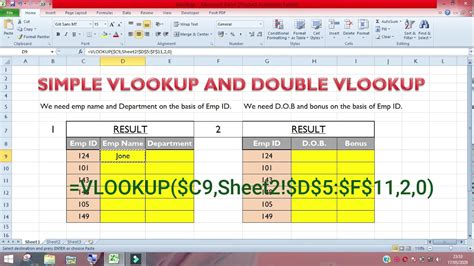 How To Use Vlookup Formula In Excel With Multiple Sheets