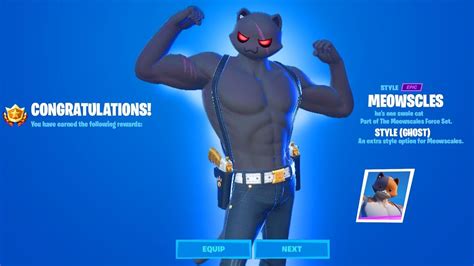 How To Get Shadow Meowscles Fortnite Youtube