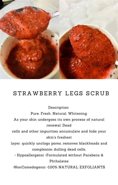 Strawberry Legs Scrub Khanyis Glow