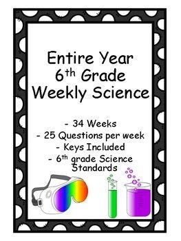 Try out one of the best warm up activities for adults. Entire Year 6th Grade Science - Homework or Daily Warm Up ...