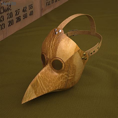 Thingiverse is a universe of things. Black Plague Doctor Mask 3D model - Clothes on Hum3D