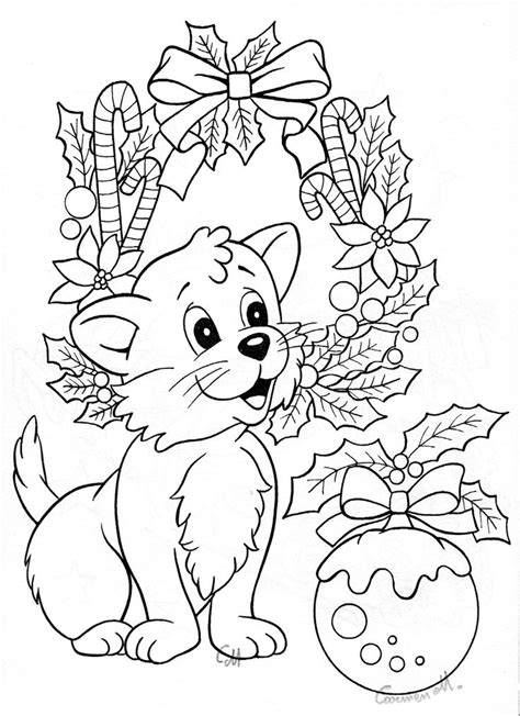 Tree Easy Cute Christmas Coloring Pages / Christmas coloring pages for