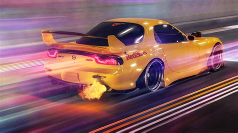1920x1080 Mazda Rx7 Flaming Out Laptop Full Hd 1080p Hd 4k Wallpapers