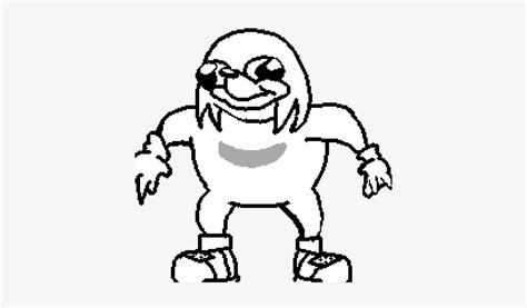 Ugandan Knuckles Pages Coloring Sketch Coloring Page