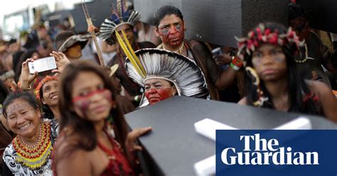 Standoff Between Indigenous Protests And Police In Brasilia In