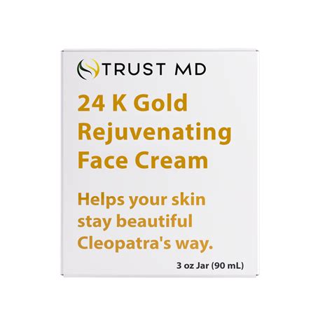 24k Gold Rejuvenating Face Cream Trustmd Skin And Beauty Products
