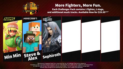 I Made You Guys A New Fighters Pass Template With Sephiroth